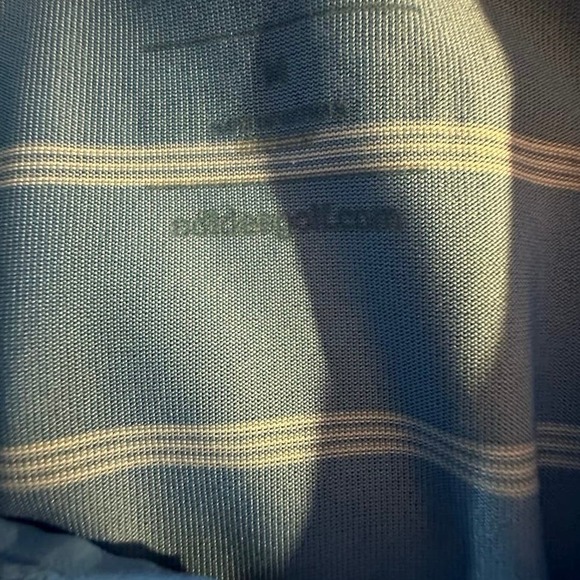 Adidas Puremotion Men's Blue Striped Golf Polo Shirt Short Sleeve M‎ - Picture 3 of 5